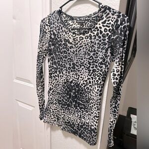 Thin animal print shirt